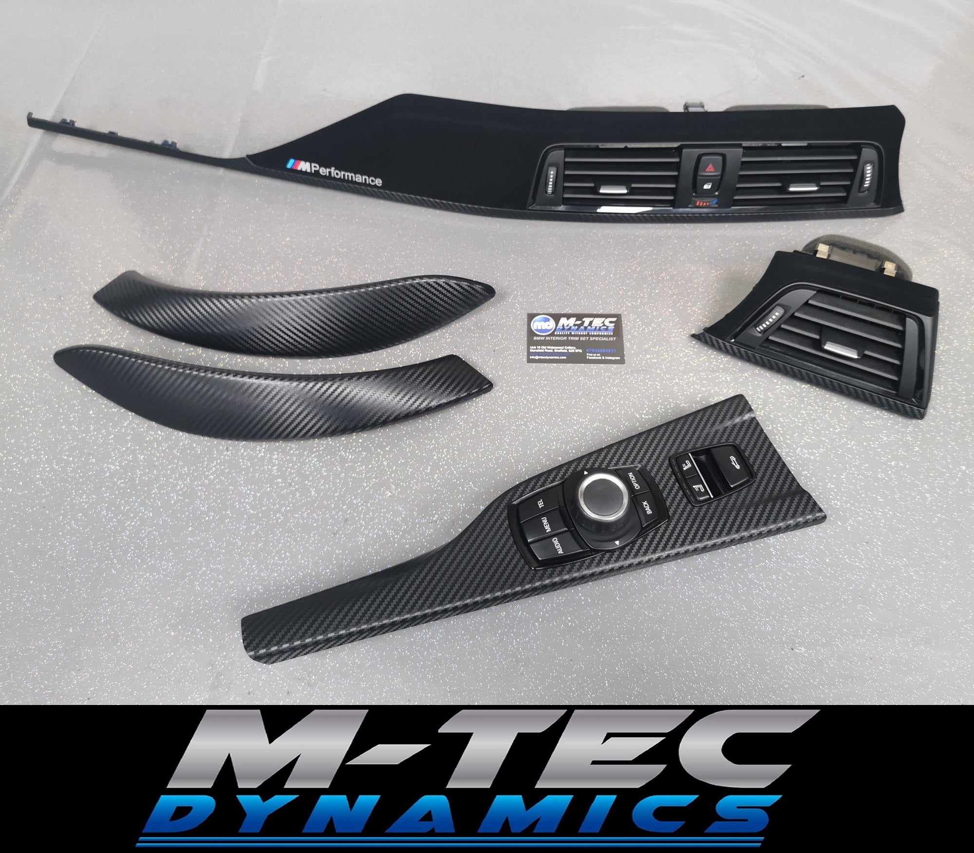 BMW F33 CONVERTIBLE PERFORANCE STYLE INTERIOR TRIM SET - 3D CARBON